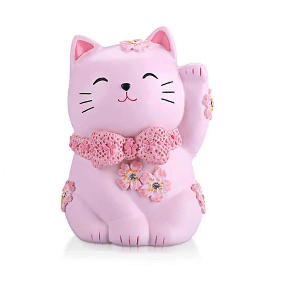 Pembe Kedi̇ Para Kutusu